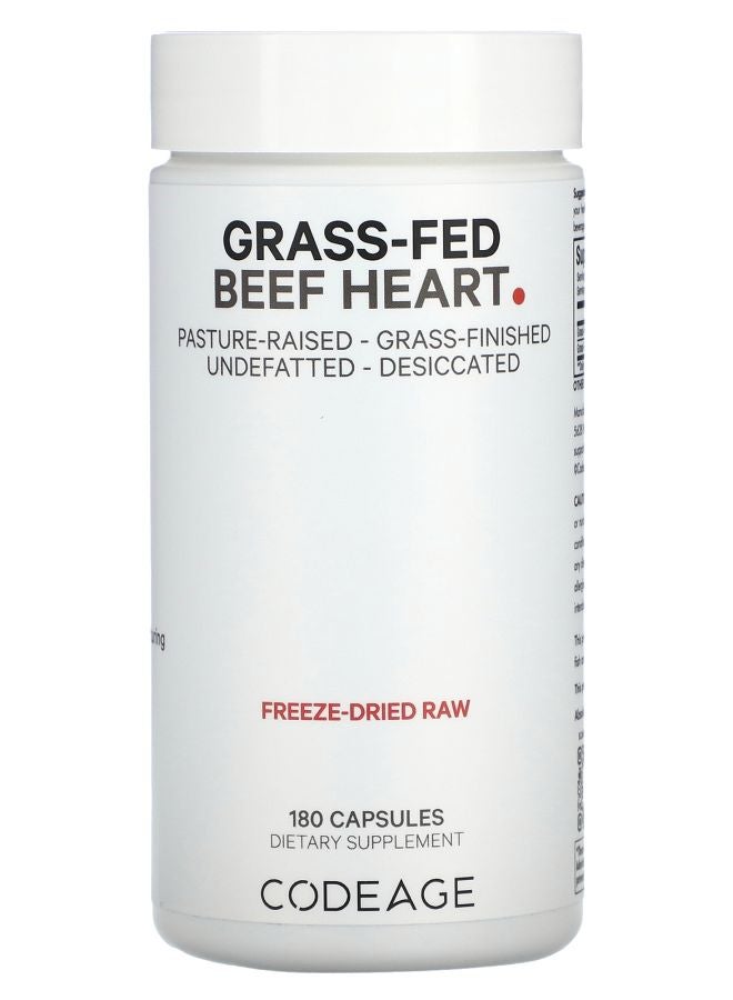 Codeage GrassFed  Beef Heart Pasture Raised 180 Capsules