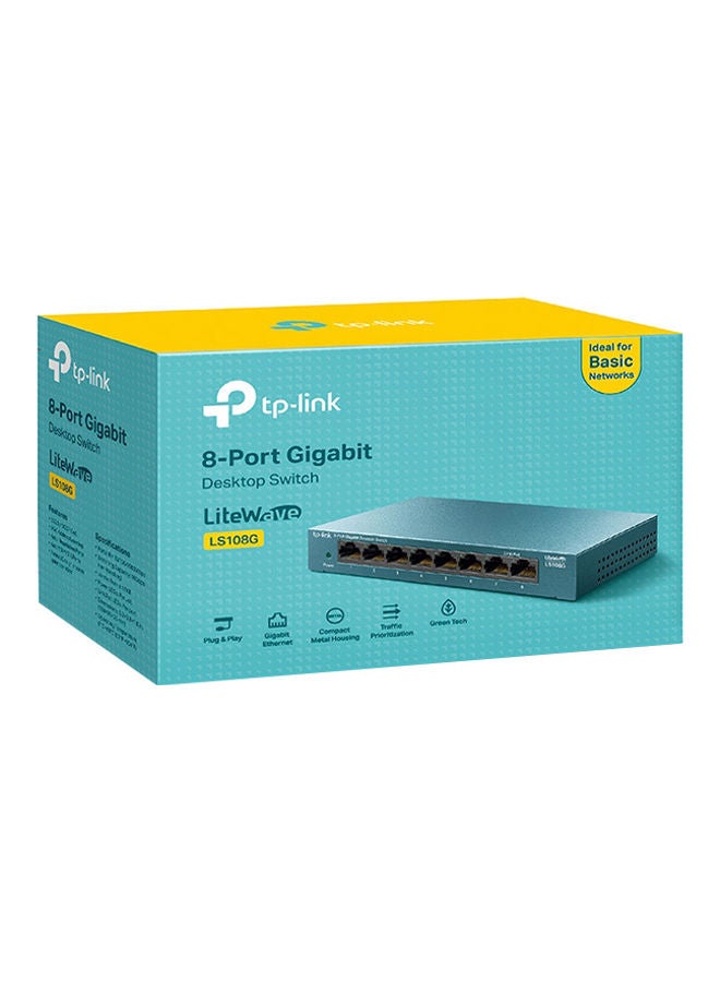TP-LINK LiteWave 8-Port Gigabit Desktop Switch Blue - Image 3