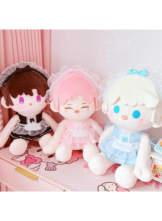 40cm Cotton Doll Sitting Posture Ichiban Baby Appreciation Clothes Suit Boy Dress Up Sweatshirt Vest Pants Hat-Specifications:40cm-Color:40cm Blue Boxer Jeans  - Image 4