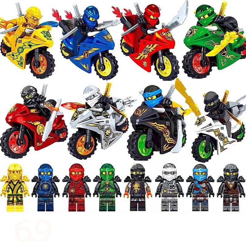 Ninjago Building Blocks Set 31050 - Phantom Minifigures, Motorcycle, Dragon, Temple - Image 5
