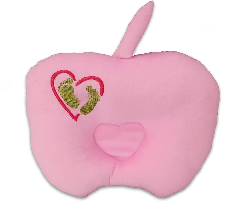DAGDIYA DAGDIYA New Born Baby Soft Neck Supporting Pillow for Head Shaping Baby (0-18 Month) (Apple)  - Image 1