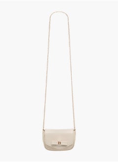 Flora Bella By Shoexpress Girls Bow Accent Crossbody Bag with Chain Strap and Flap Closure  - Image 2