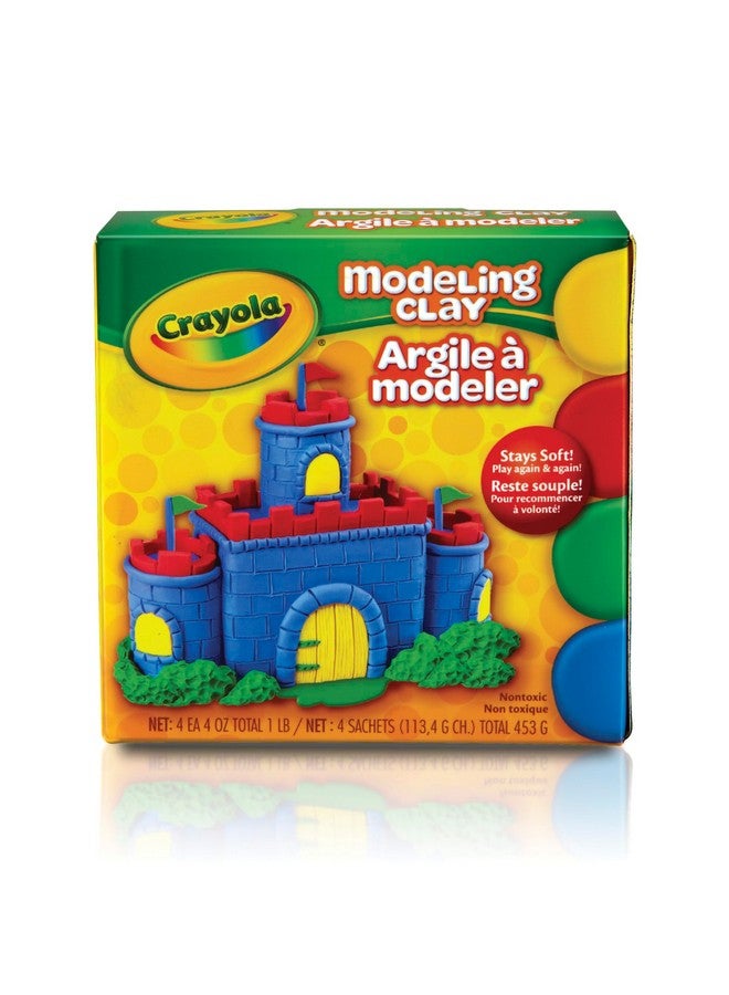 Crayola Modeling Clay, 4 Classic Colors (16 oz), Art and School Supplies for Kids, Gifts for Boys & Girls - Image 1