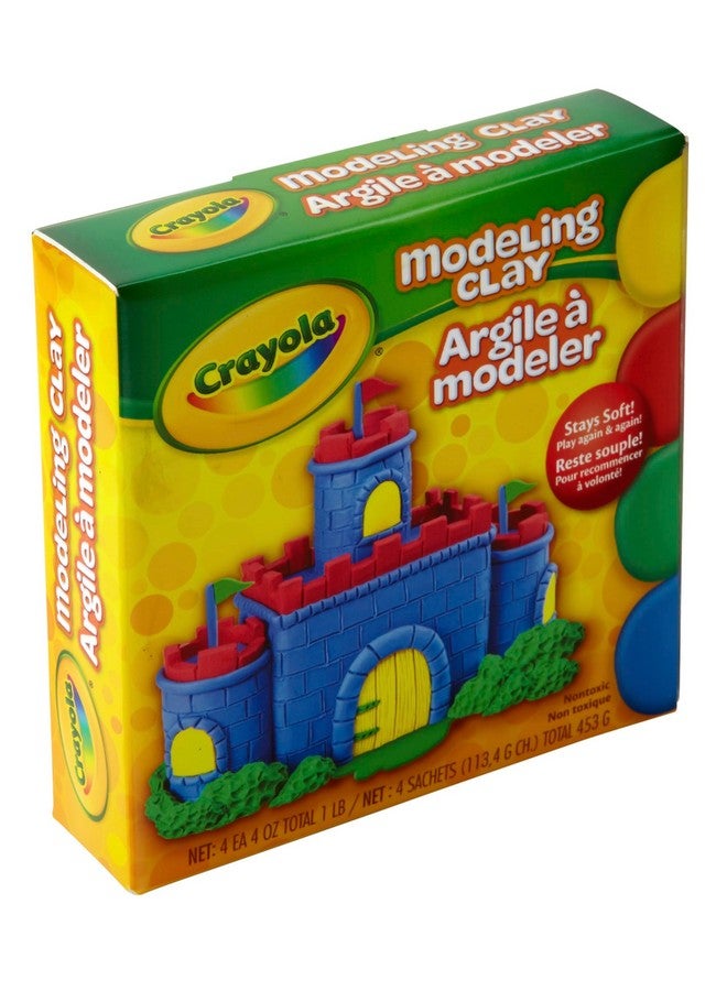 Crayola Modeling Clay, 4 Classic Colors (16 oz), Art and School Supplies for Kids, Gifts for Boys & Girls - Image 2