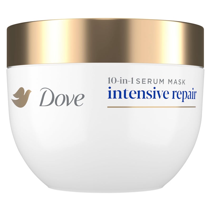 Dove قناع سيروم دوف لإصلاح الشعر المكثف 10 في 1 للشعر التالف بتقنية العناية بالبروتين الحيوي وسيروم الأحماض الأمينية 9.2 أونصة سائلة - Image 1