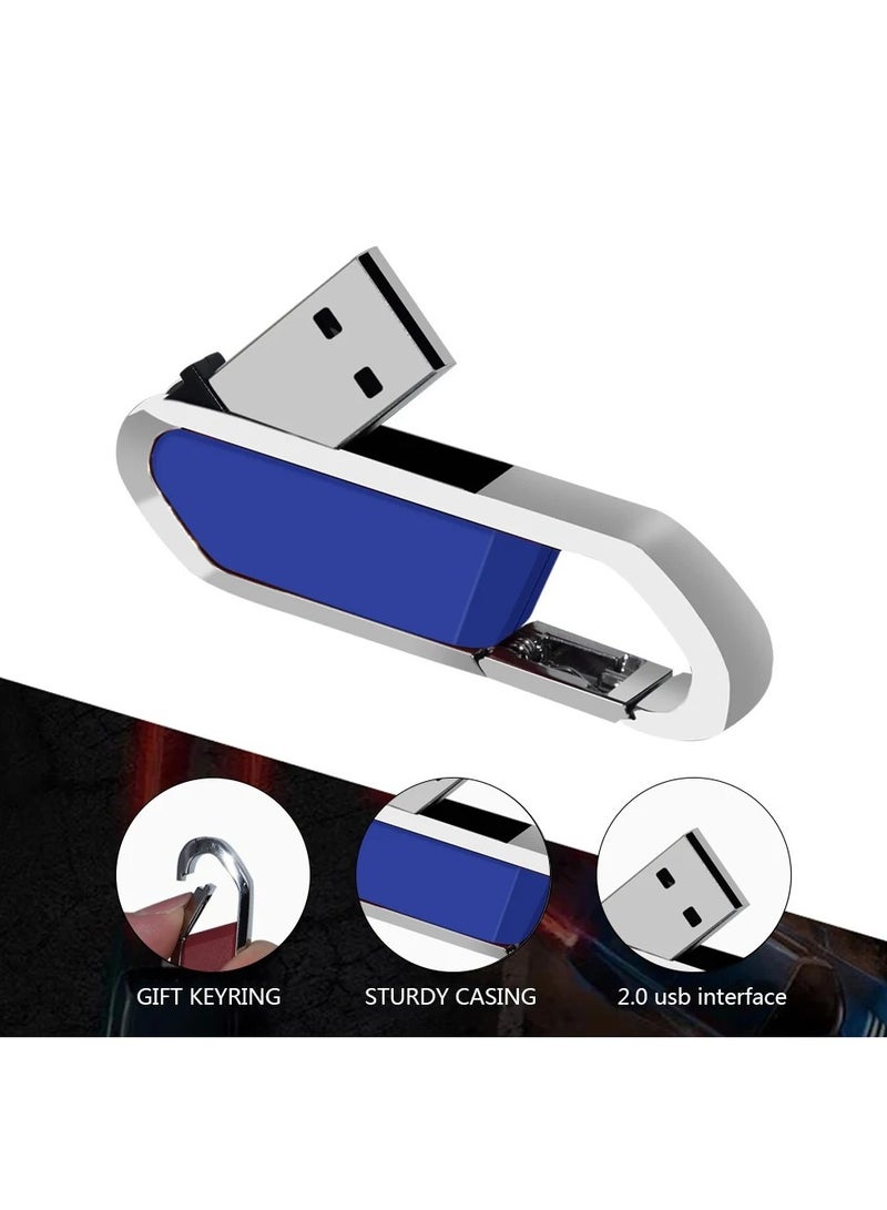 AROAQ USB Flash Drive, Portable Metal Thumb Drive with Keychain, USB 2.0 Flash Drive Memory Stick, Convenient and Fast Pen Thumb U Disk for External Data Storage, (1pc 2GB Silver)  - Image 4