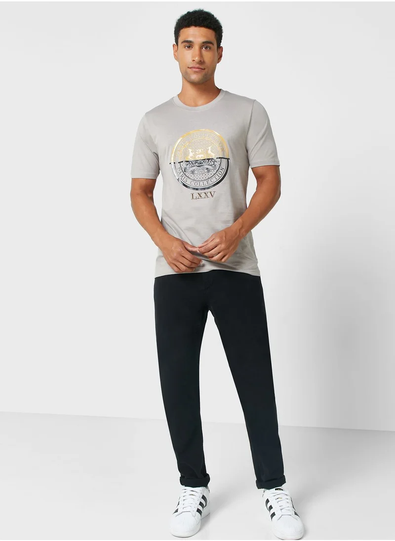 سفنتي فايف Crewneck Printed T-Shirt