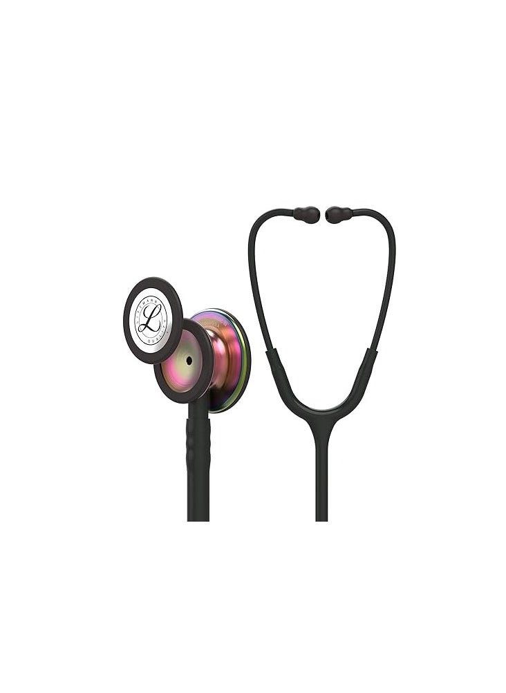 Littmann 3M Littmann Classic III Monitoring Stethoscope, Rainbow-Finish Chestpiece, black stem and headset, Black Tube, 69 cm, 5870  - Image 1