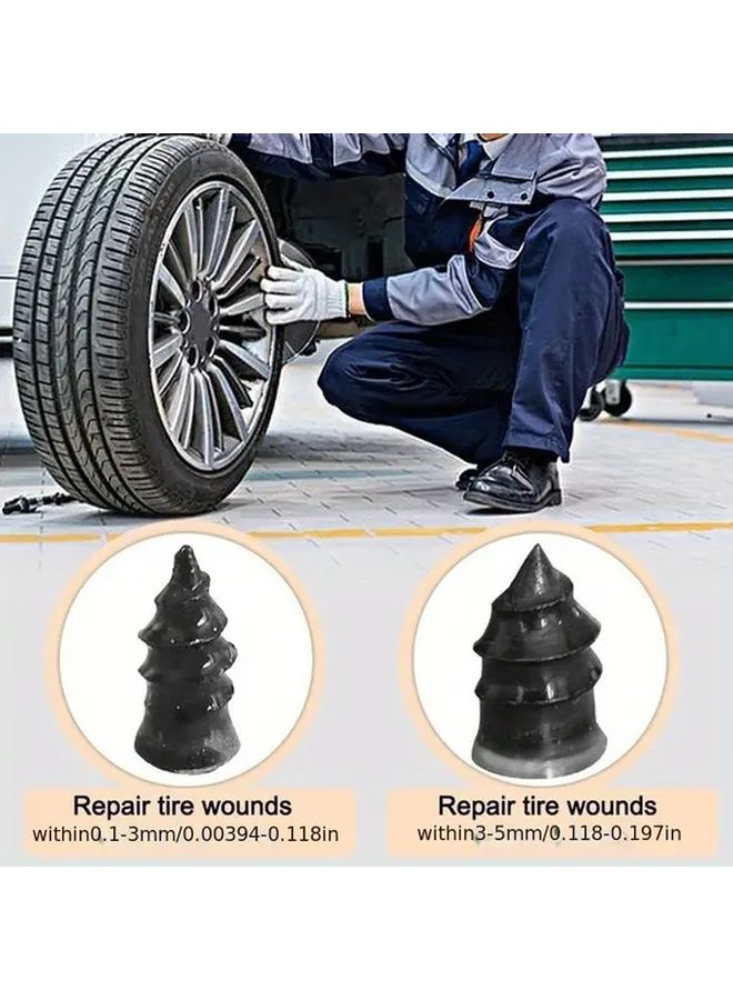 10 Pcs Tire Repair Nail Kit Rubber Tubeless Patch Tools Self Adhesive for Motorcycle Car - Image 3