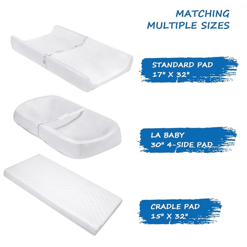 Coldwind Rainbow Changing Pad Cover 2 Pack Diaper Changing Table Pad Covers 32x17x55 for Standard Baby Changing Pads Universal Microfiber Soft Cradle Sheets for Baby Boys Girls - Image 5