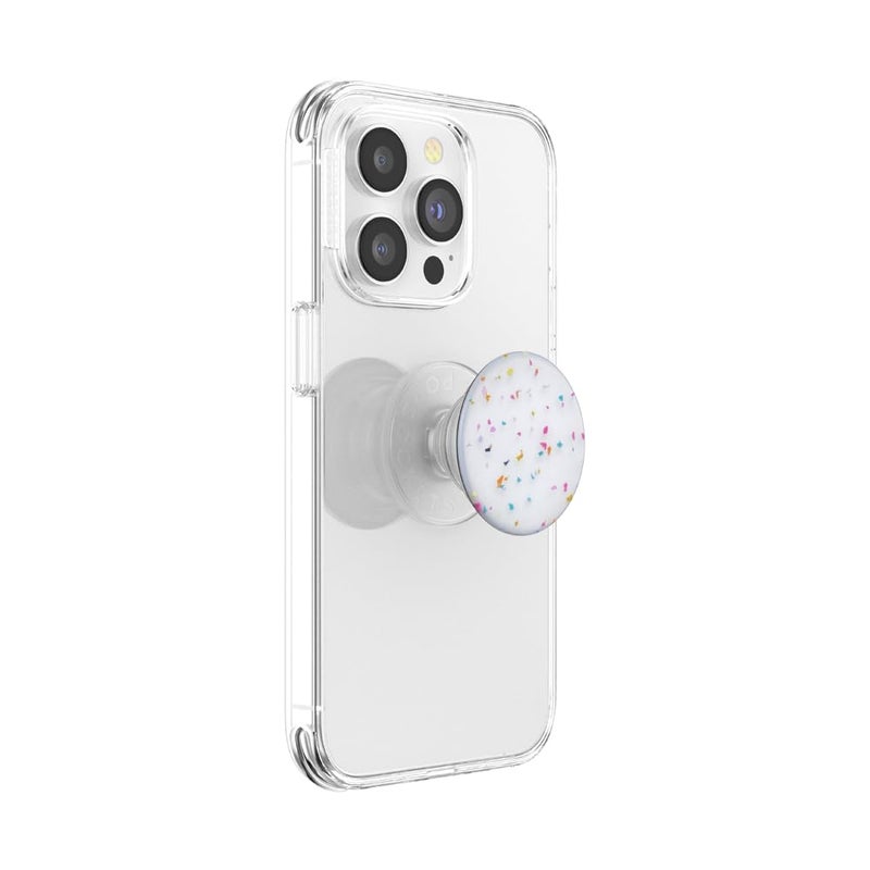 PopSockets Adhesive Phone Grip, Holder, Phone Stand, Rainbow - Circus Regrind White - Image 2