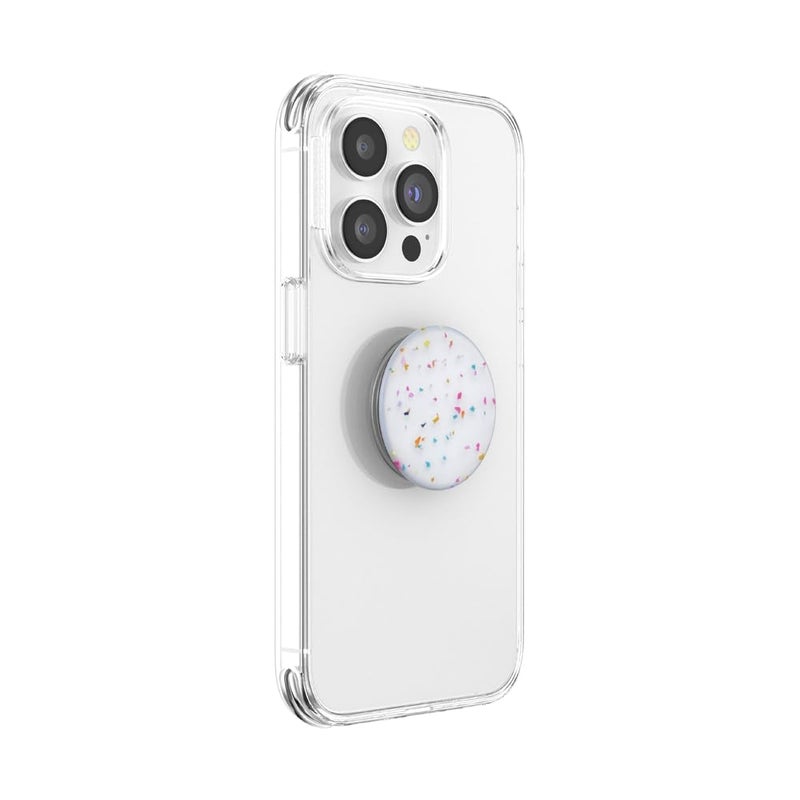 PopSockets Adhesive Phone Grip, Holder, Phone Stand, Rainbow - Circus Regrind White - Image 3