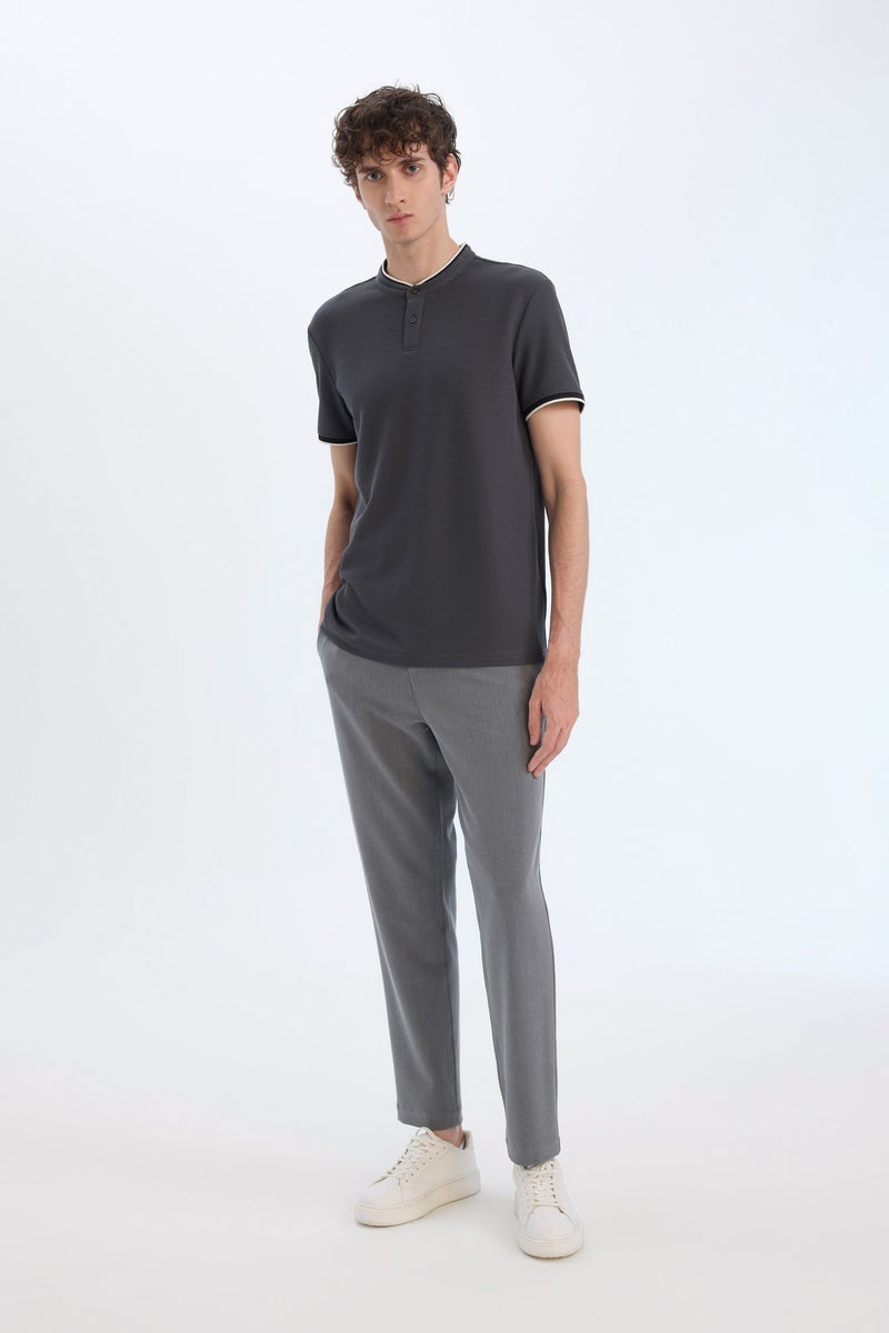 DeFacto Man Slim Fit Dog Collar Polo T Shirt - Image 3