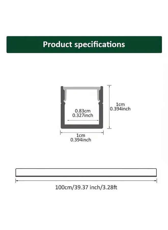 Golden Aluminum LED Channel System With White Cover For Strip Light Installation - Image 4