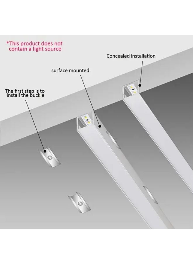 Golden Aluminum LED Channel System With White Cover For Strip Light Installation - Image 5