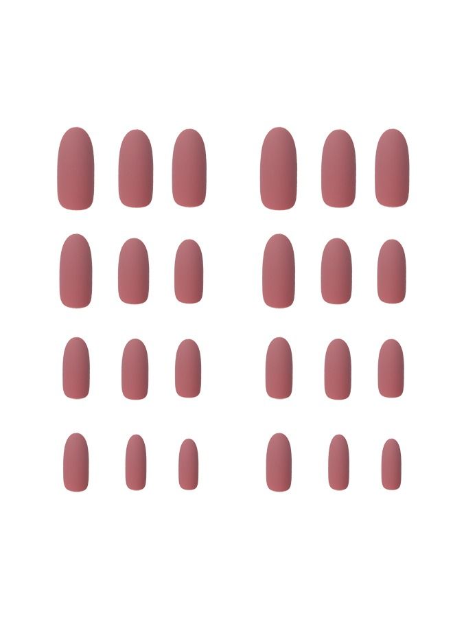 Farah22 24-Piece False Nail Glossy Colier Pink - Image 2