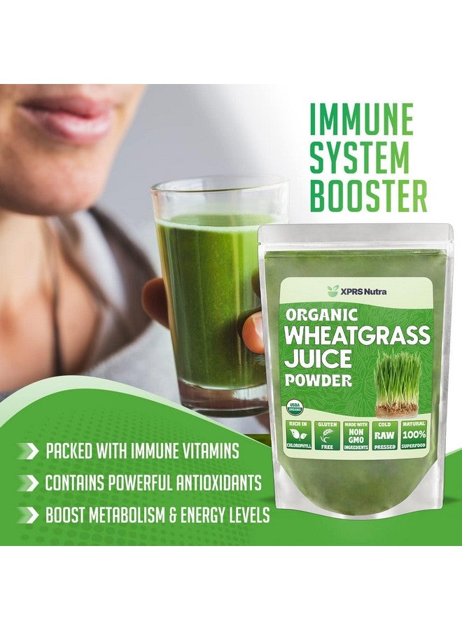 XPRS Nutra Organic Wheatgrass Juice Powder - Sustainably Grown - Instant Wheat Grass Juice Powder Made from Concentrated Juice - More Potent Than Organic Wheatgrass Powder - 16 Ounce - Image 2