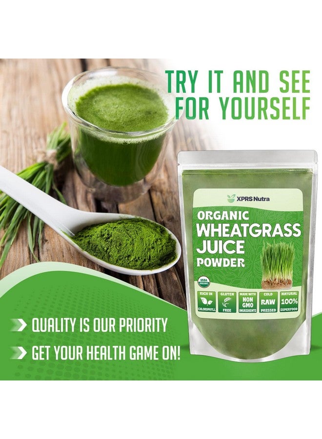 XPRS Nutra Organic Wheatgrass Juice Powder - Sustainably Grown - Instant Wheat Grass Juice Powder Made from Concentrated Juice - More Potent Than Organic Wheatgrass Powder - 16 Ounce - Image 5