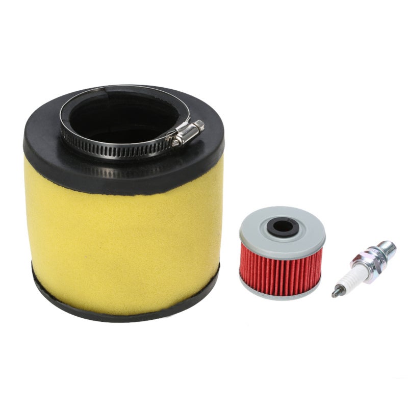 Air Filter Oil Filter Spark Plug Set - High Quality Optimal Performance for Honda Rancher 350 Foreman 400 & 450 - Image 1