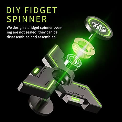 INNÃ”PLUS Fidget Spinners, INNÔPLUS Fidget Spinners for Adult, Fidget Toys, Fidgets for Teens,Metal Fidget Spinner with Luminous Light Stress Relief, Spinner Absorb Light Then Release in Dark - Image 2