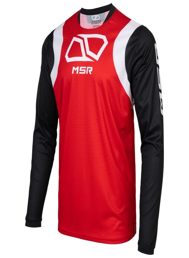 إم اس أر قميص موتوكروس للدراجات النارية من سلسلة MSR Axxis، مقاس كبير، لون أحمر - Image 1