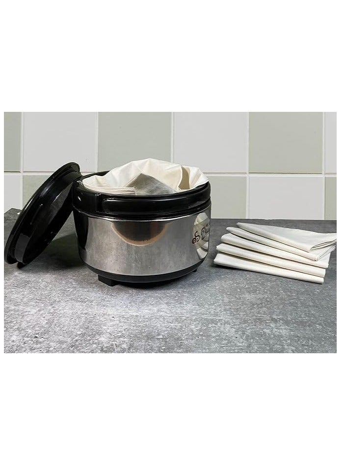 Accessories 22 Cotton Double Layer Roti Clothes Wrap (15X15 Inch) Muslin Cloth For Chapati For Hot Case Kitchen Chapati Cloth Wrap Roti Cloth, (Set Of 4) - Image 1