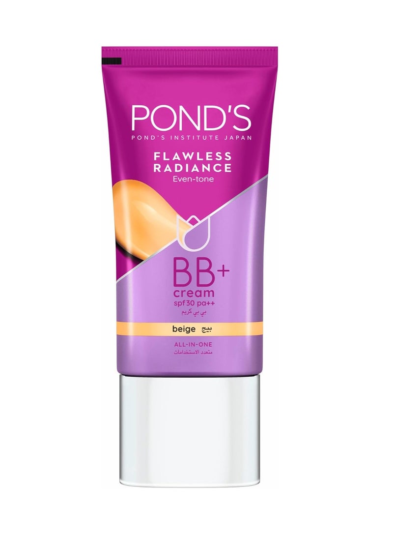 Pond's Flawless Radiance BB Cream with SPF 30 PA++ Beige for Even tone Skin 25gm 