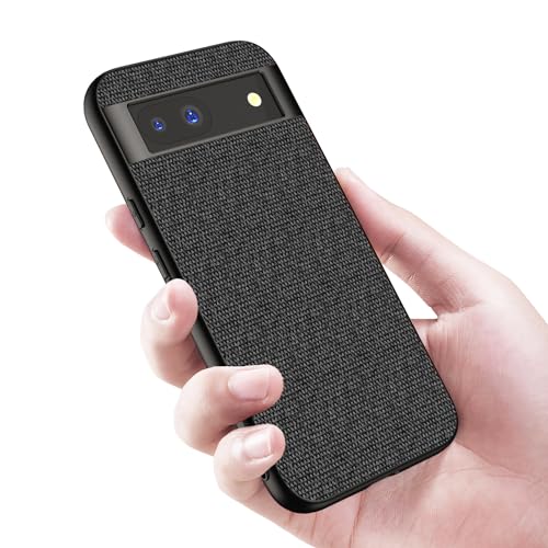 Kapa Soft Full Fabric Protective Back Case Cover for Google Pixel 8A | Shockproof Slim Hard Anti Slip Back Case (Black) - Image 5