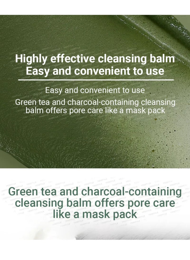 Numbuzin No.3 Pore & Makeup Cleansing Balm with Green Tea and Charcoal 85g Korean Skincare Solution for Deep Pore Cleansing and Makeup Removal