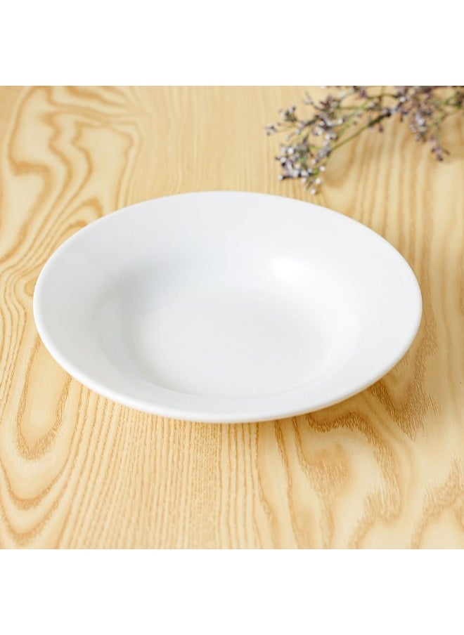 DANUBE HOME Danube Home Horeca Porcelain Soup Plate 22Cm Elegant And Durable Perfect For Serving Soups Stews Pasta Or Salads Ideal For Home Restaurants Cafes Or Special Occasions  - Image 1