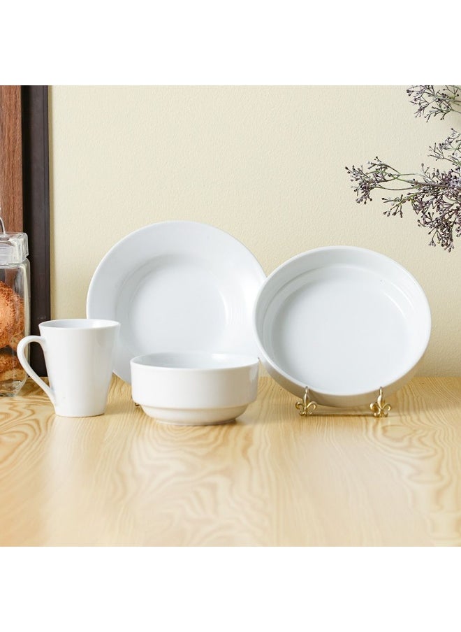 DANUBE HOME Danube Home Horeca Porcelain Soup Plate 22Cm Elegant And Durable Perfect For Serving Soups Stews Pasta Or Salads Ideal For Home Restaurants Cafes Or Special Occasions  - Image 4