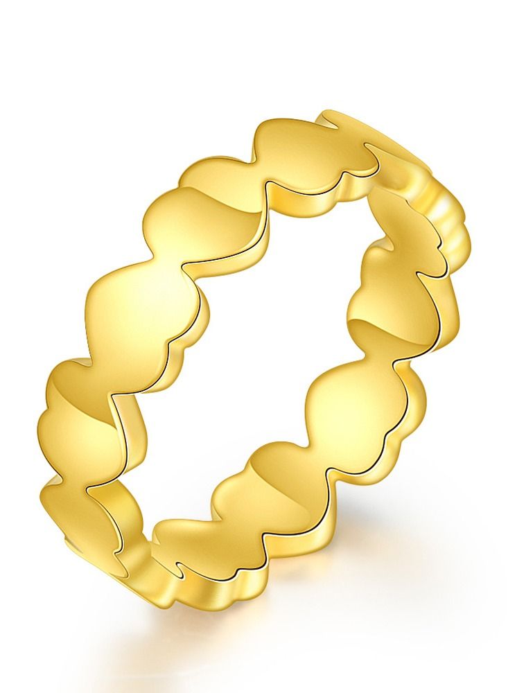 Loquat Stainless Steel Solid Polished Signet Ring