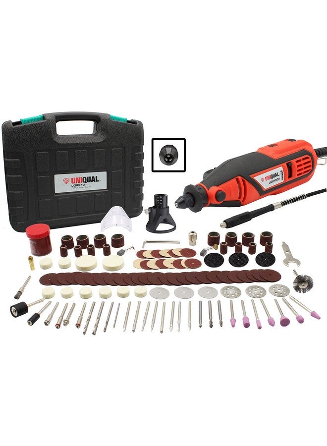 UniQual UniQual 140pcs Universal Chuck Rotary Tool Kit Die Grinder with Flexible Shaft | Drill Locator | Safety Shield | Cutting|Drilling|Engraving| Industrial and DIY with 6 months warranty  - Image 1