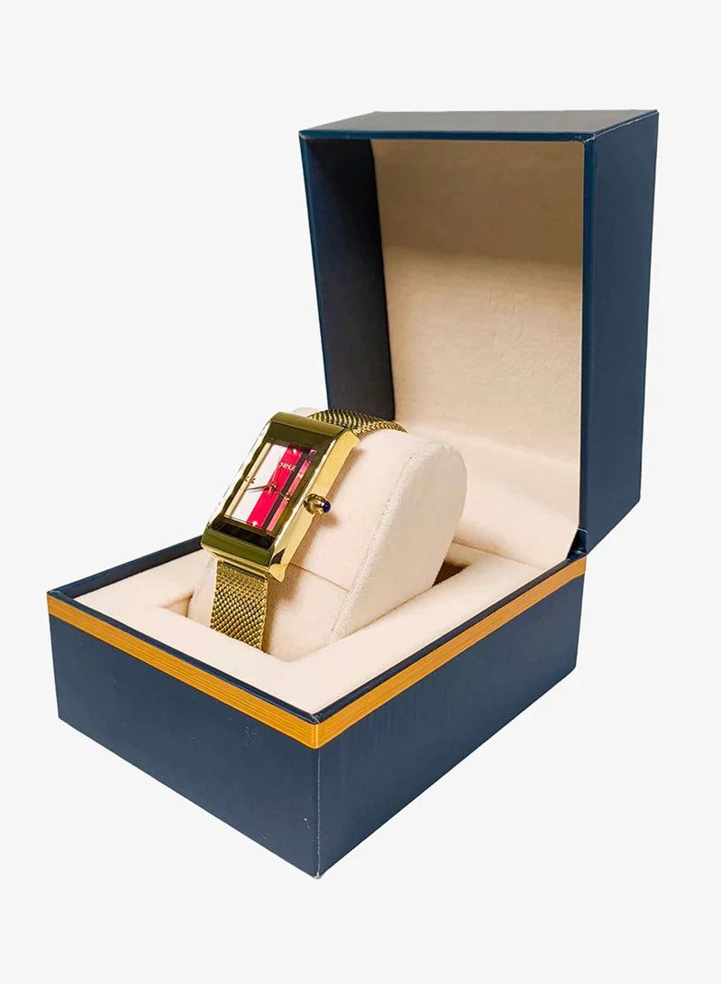 Cuple  Womens Gold Dial Analog Wrist Watch for Women | Best Price UAE