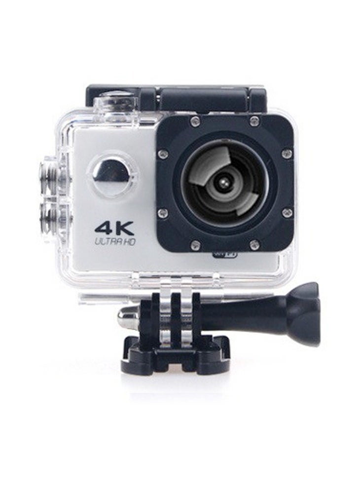 Generic 4k Ultra HD Action Camera, 30fps Anti Shake EIS Sports Cameras, Lightweight Waterproof Underwater Camera, Portable Durable Wide Angle Video Camera For Outdoor Sports, (1pc, White)  - Image 1