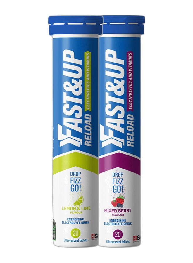 FAST&UP Fast&Up Reload Assorted Pack - Mixed Berry and Lemon Lime - Pack of 2  - Image 1
