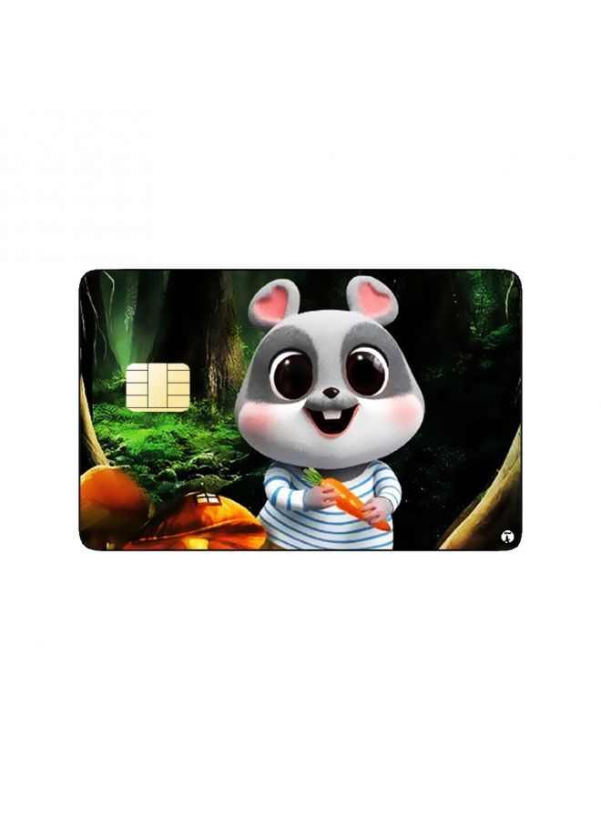 RKN PRINTED BANK CARD STICKER Cute Mouse Chibi - Image 2