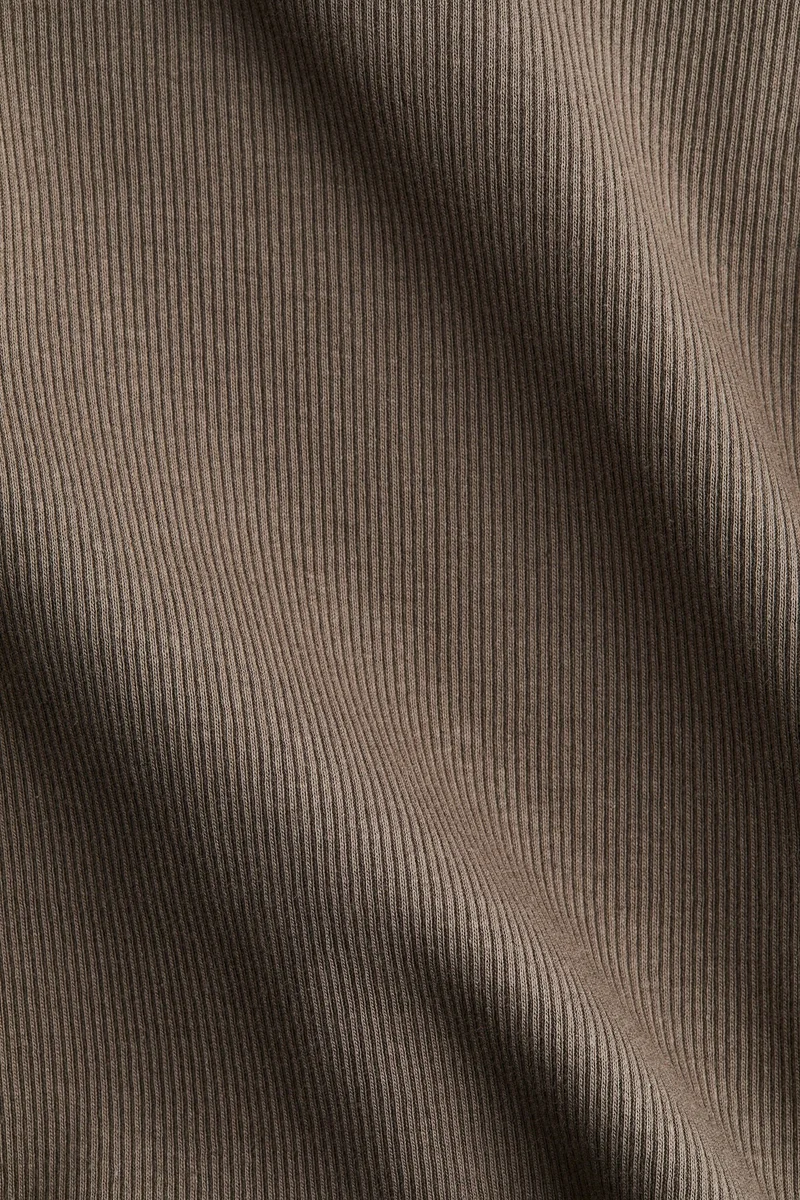 H&M Ribbed cotton jersey top