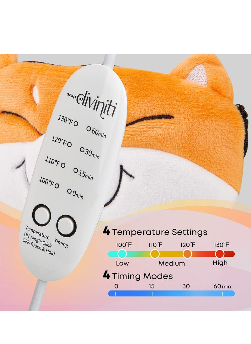 Excefore Heated Eye Mask, Heat Eye Mask for Sleeping, Warm Eye Compress for Dry Eyes, USB Electric Heating Eye Pad with Heat & Time Control, Relieve Dry Eye Syndrome, Stye, Blepharitis, A Great Sleep Artifact  - Image 2