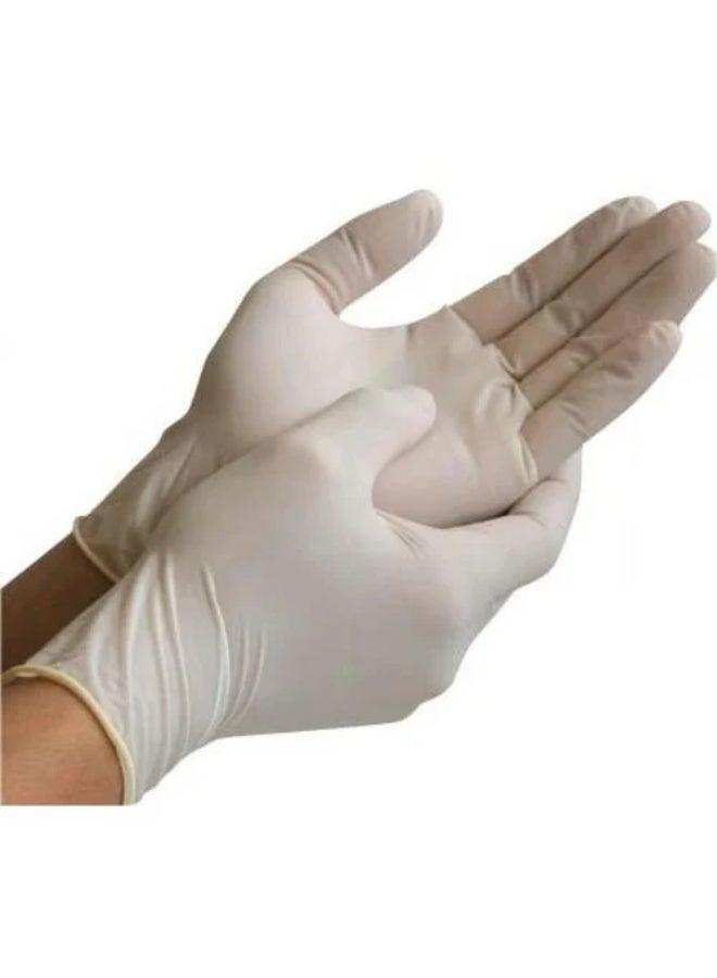 عبوة قفازات متعددة الاستخدام للحماية والراحة في كل مهمة تحافظ على نظافة يديك وتحميك من الجراثيم أثناء العمل لون ابيض - Image 3