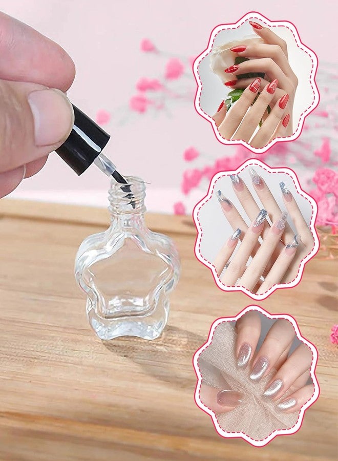 EORTA 12 Pieces Empty Nail Polish Bottles 5ML/0.17oz with Brushes Applicator, Empty Gel Polish Bottle Refillable Glass Container Mini Fingernail Bottles for Cuticle Oil Nail Art Sample Varnish - Image 4