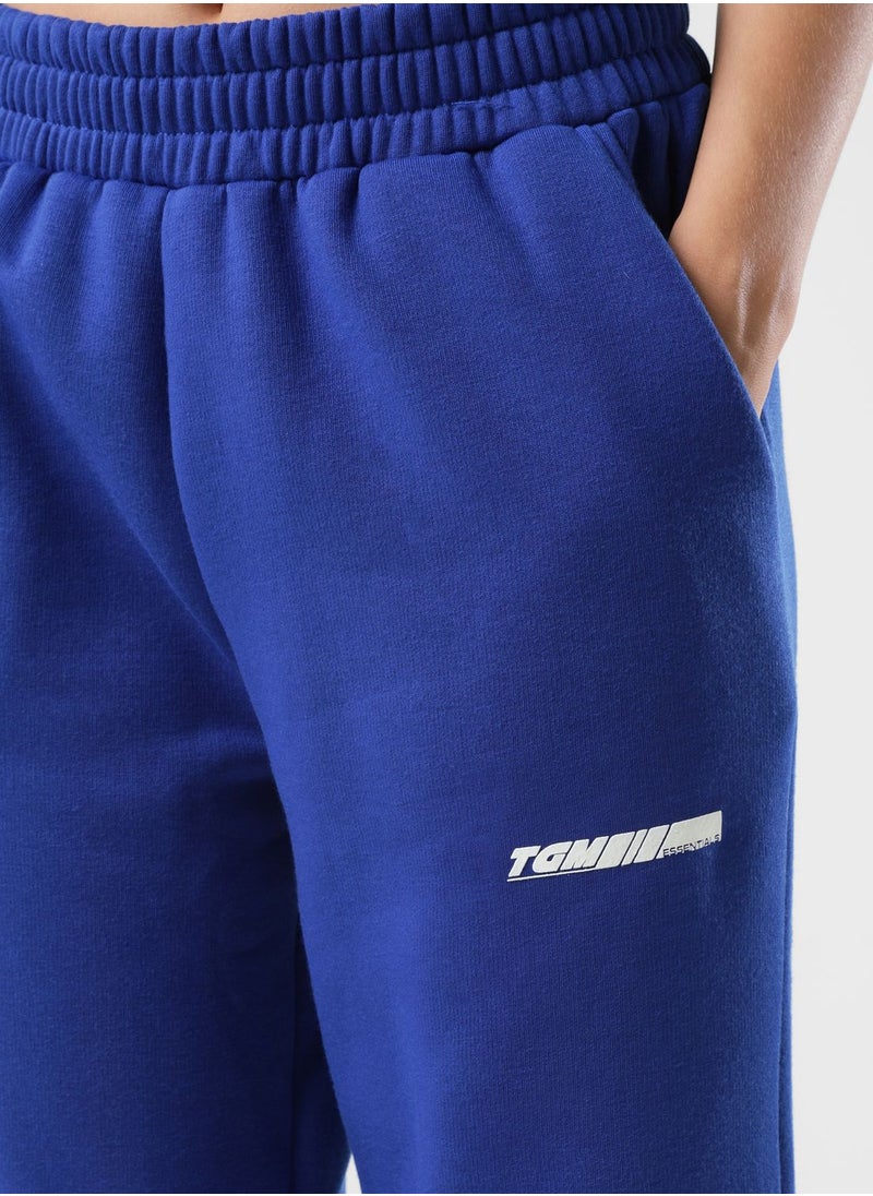 The Giving Movement - Racer Printed Wide Leg Joggers - Image 1
