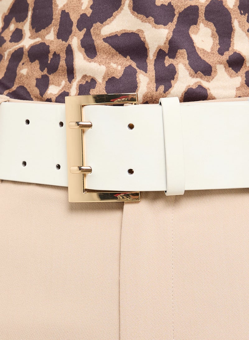 Ella Limited Edition Wide Belt With Gold Buckle  - Image 4