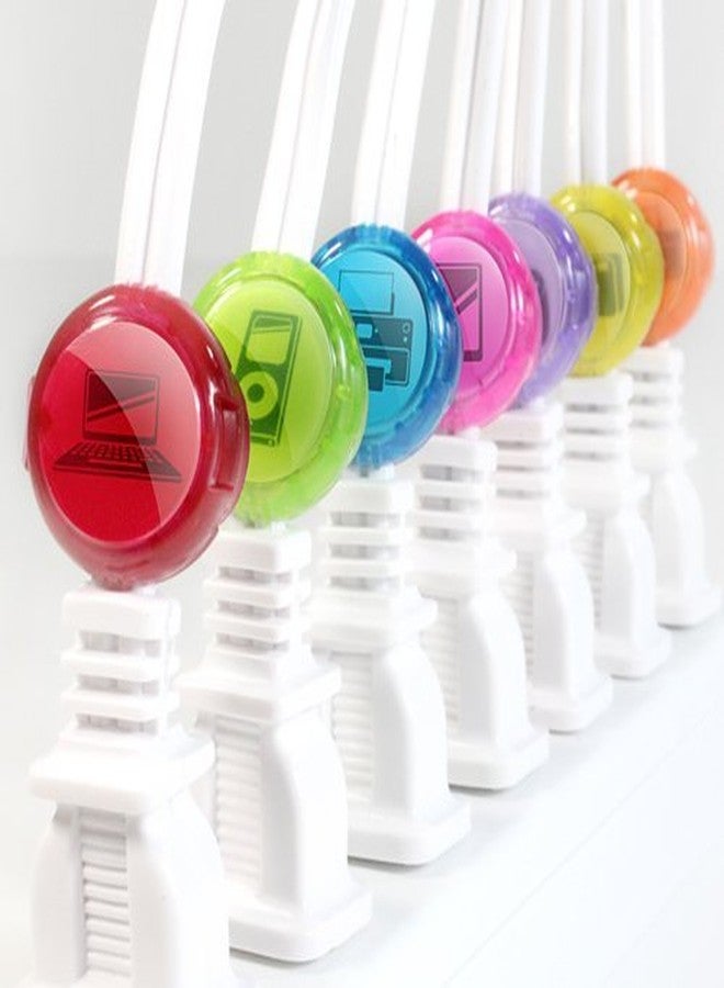 Dotz Cord Identifiers, Cord and Cable Management for Home and Office, 5 Count, Bright Colors (DCI101CO-CB) - Image 4
