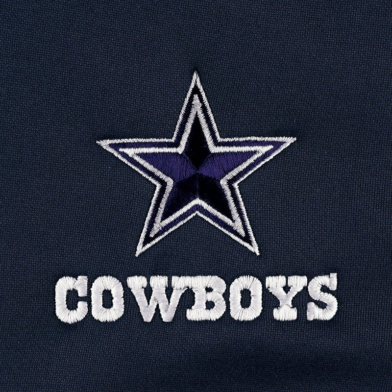dunbrooke Men's Navy Dallas Cowboys Trophy Fleece Full-Zip Hoodie Jacket - Image 4