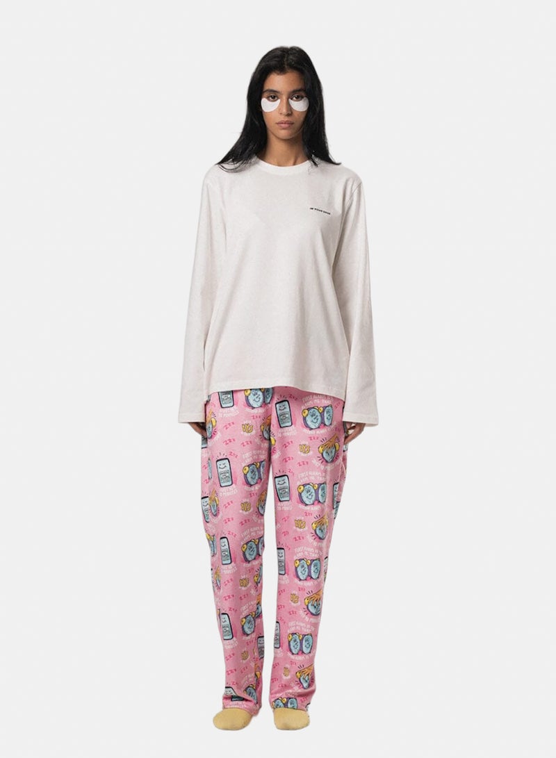 In Your Shoe Snooze Alarm Fluffy Pyjama Pants - Image 4