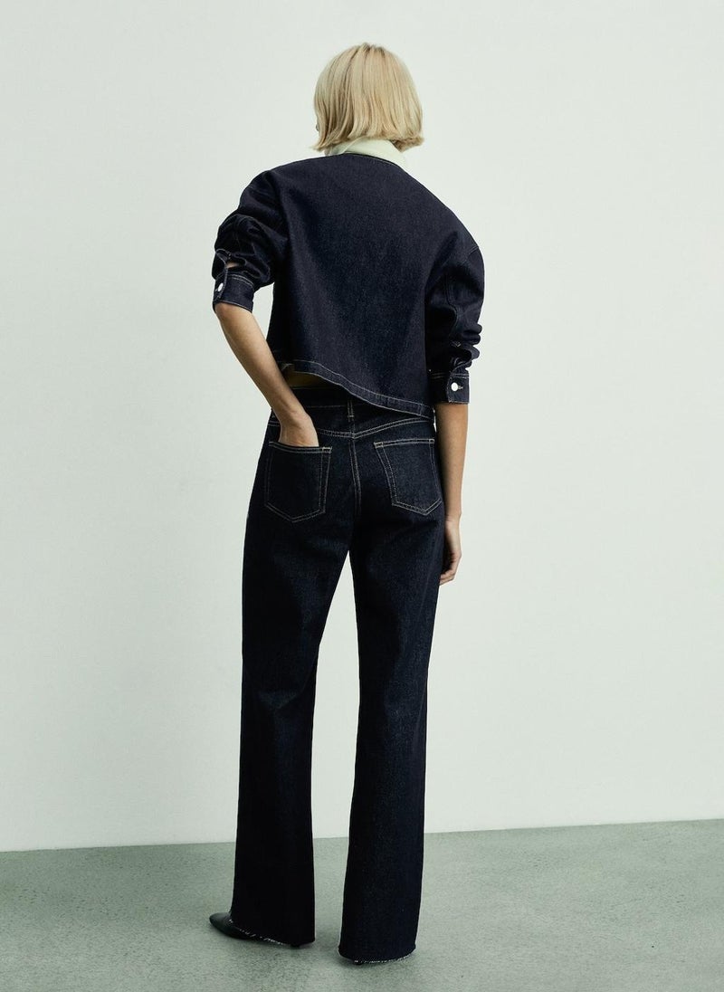 MANGO Danila Wideleg Rinse-Wash Jeans  - Image 2