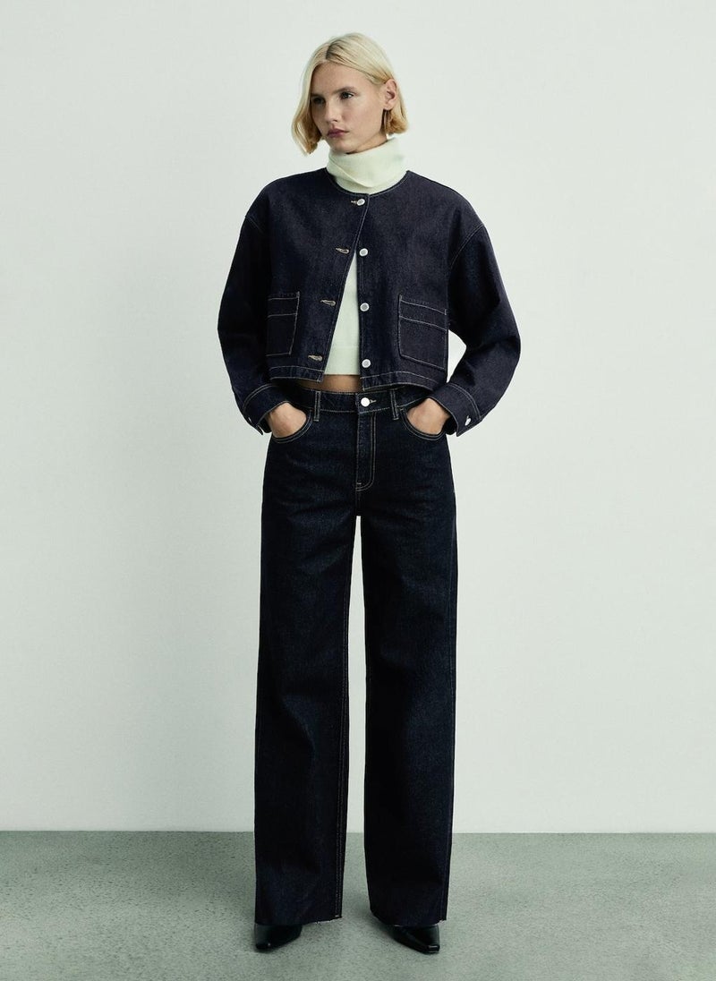 MANGO Danila Wideleg Rinse-Wash Jeans  - Image 5