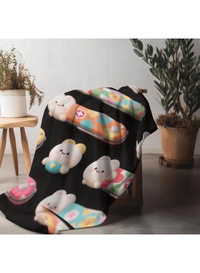 general Baby and children's cartoon flannel thin blanket (warm and comfortable, suitable for sleep, game use) 70cm*100cm - 515 - Image 5