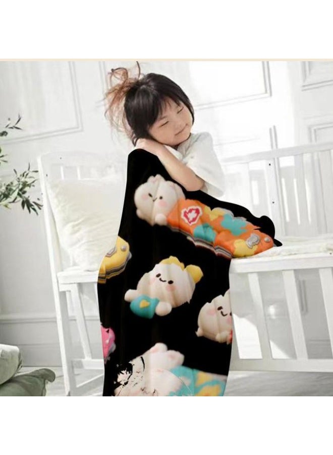 general Baby and children's cartoon flannel thin blanket (warm and comfortable, suitable for sleep, game use) 70cm*100cm - 515 - Image 2